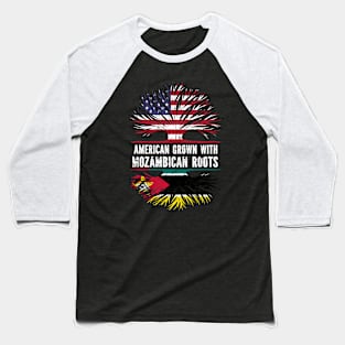 American Grown with Mozambican Roots USA Flag Baseball T-Shirt